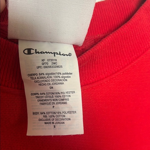 Vintage Champion Red Crewneck sweatshirt - Picture 3 of 10